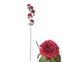 Artificial Ranunculus Spray Red 70cm - R268 