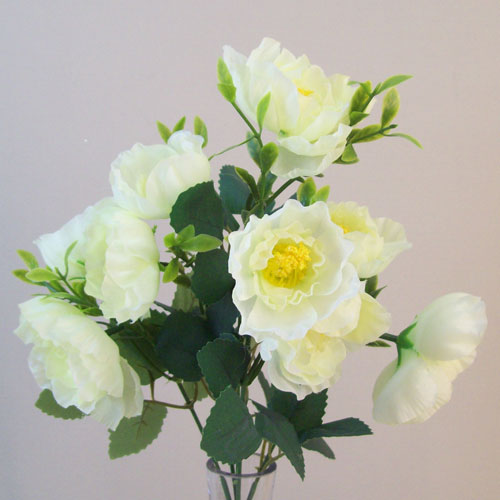 Fleur Artificial Ranunculus Bush Green 32cm - R839 U3 Fleur Artificial Ranunculus Bush Green 32cm - R839 U3
