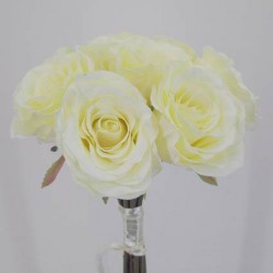 Antique Roses Bouquet Cream 40cm - R027 N3