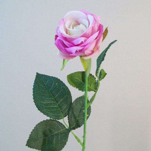 Artificial Button Roses Stem Mauve Pink 40cm - R686 O3