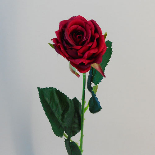 Artificial Button Roses Stem Red 40cm - R411 T3 Artificial Button Roses Stem Red 40cm - R411 T3