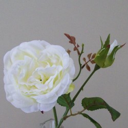 Artificial Cabbage Roses Cream 37cm - R425 P2