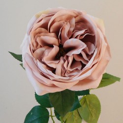 Artificial Cabbage Rose Dusky Pink 60cm - R763 U4