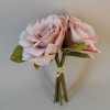 Artificial English Roses Bundle Blush Pink Peach 24cm - R484 P2