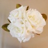 Artificial English Roses Bundle Cream Ivory 24cm - R455 KK3 Artificial English Roses Bundle Cream Ivory 24cm - R455 KK3