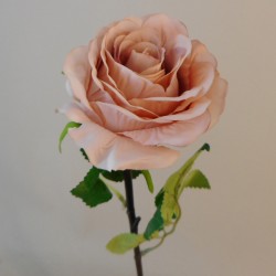 Artificial Rose Bud Champagne Peach 47cm - R749 
