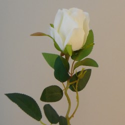 Artificial Bud Roses Ivory Cream 65cm - R590 P4