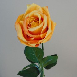 Artificial Rose Buds Saffron Yellow 43cm - R468 