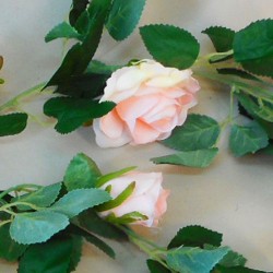 Artificial Roses Garland Light Pink 175cm - R289 L1