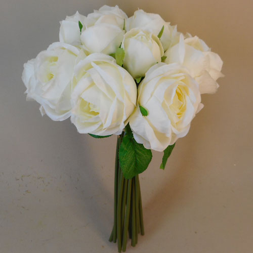 Artificial Roses Bundle Cream 15 Stems 37cm - R699 P2