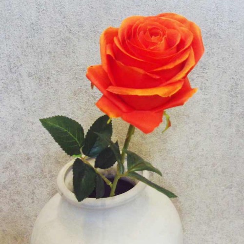 Artificial Roses Orange Crush 60cm - R143 N2