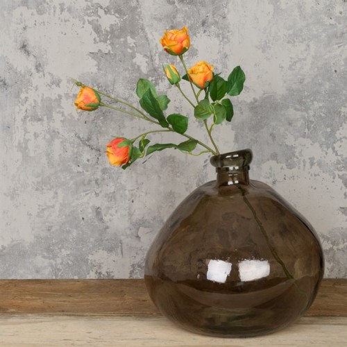 Artificial Roses Spray Orange 60cm - R208 DD3