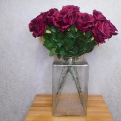 Fleur Artificial Rose Burgundy 63cm - R650 O4