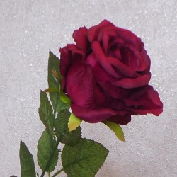 Fleur Artificial Rose Burgundy 63cm - R650 O4