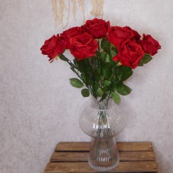 Fleur Artificial Rose Red 63cm - R644 LL2