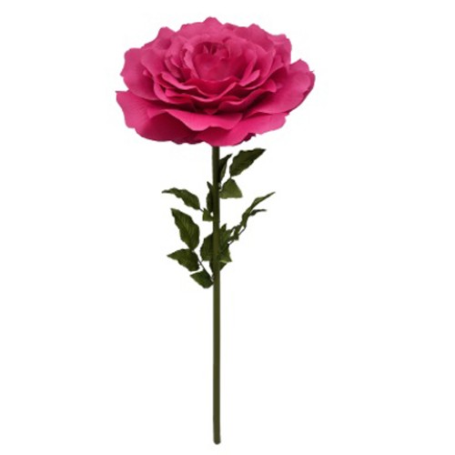 Giant Silk Roses Hot Pink 130cm | VM Display Prop - R644 Giant Silk Roses Hot Pink 130cm | VM Display Prop - R644
