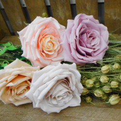 Artificial Roses Large Blush Pink 76cm - R705 