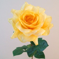 Artificial Tea Rose Yellow 68cm - R832 L4