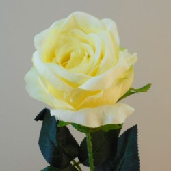 Richmond Artificial Rose Bud Large Yellow 68cm - R366