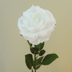 Richmond Artificial Rose White 72cm - R382 O4