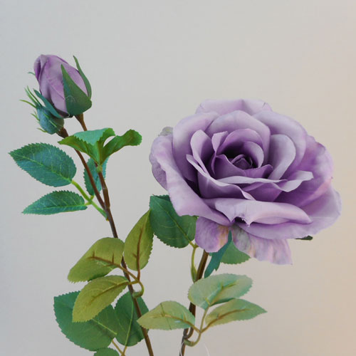 Rydal Artificial Rose Spray Lavender 67cm - R111 N2