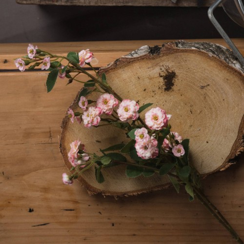 Wild Rose Spray Pale Pink 74cm - R553 R3