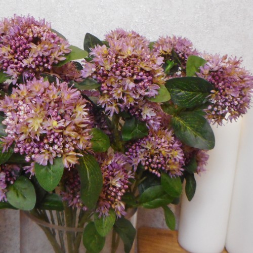 Artificial Sedum Purple 65cm - S078 Q4