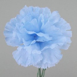 Silk Carnations Pale Blue 45cm - C001G J3