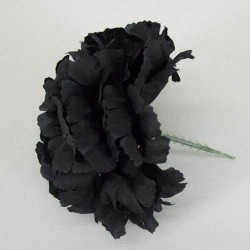 Short Stem Carnation Black 5cm - C031 C3