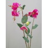 Silk Double Fuchsia Stem Pink 50cm - F025 