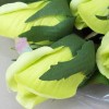 Silk Roses Bouquet Lime Green 50cm - R010k O4