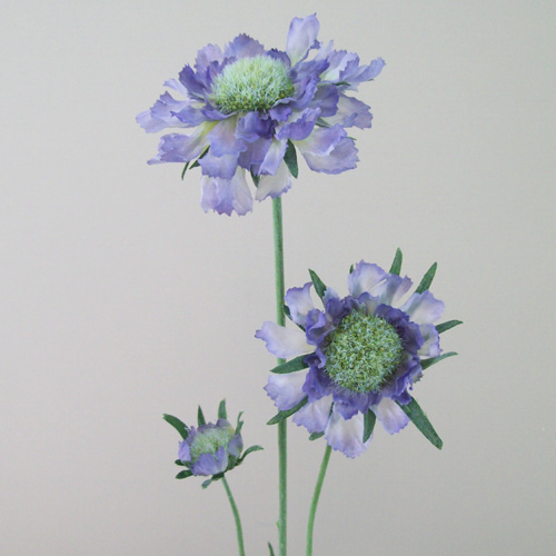 Silk Scabious Flowers Blue | Artificial Scabiosa - S058  64cm U4