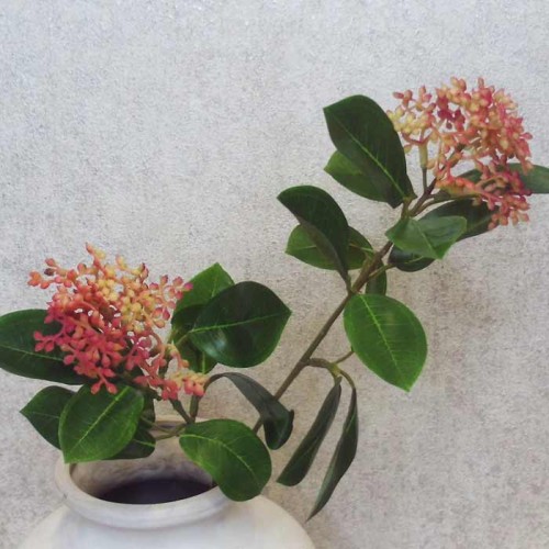 Artificial Skimmia Red 70cm - S054 KK2