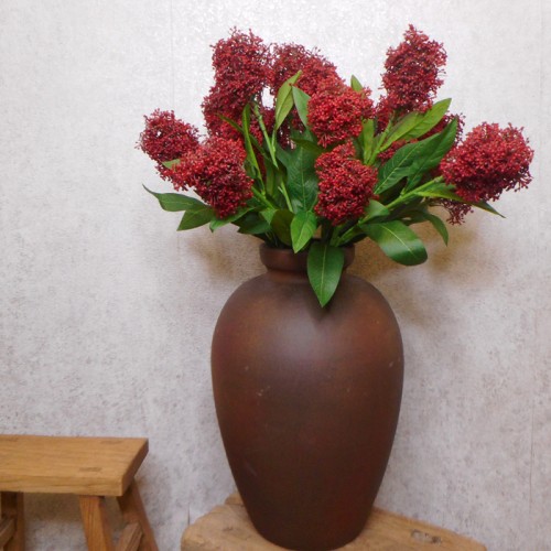 Artificial Skimmia Red 60cm - S029 