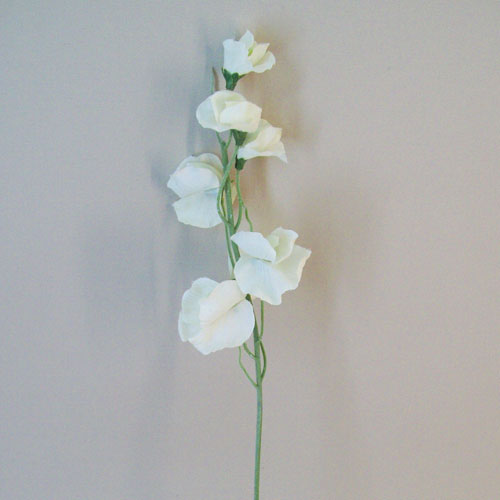 Luxury Artificial Sweet Peas Stem Cream - S104 Q3