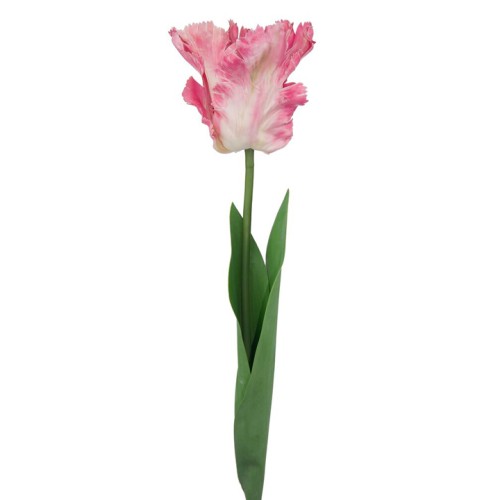 Artificial Parrot Tulips Pink 64cm  - T023 