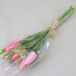 Artificial Tulips Bouquet Pink 33cm - T040 T4