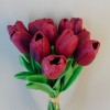 Artificial Tulips Bunch Red 36cm - T039 R4