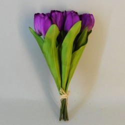 Tulip Bunch Purple 27cm - T008 O4