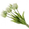 Real Touch Parrot Tulips Bundle White 40cm - T029 HH3 Real Touch Parrot Tulips Bundle White 40cm - T029 HH3
