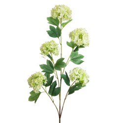 Silk Viburnum | Snowball Flowers Light Green 100cm - V011