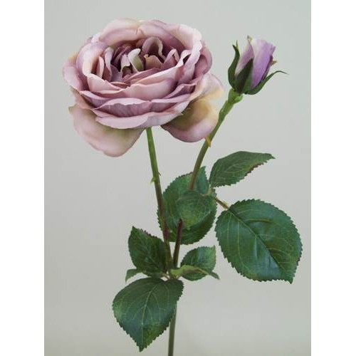 Artificial Vintage Roses Purple 48cm - R074 O2