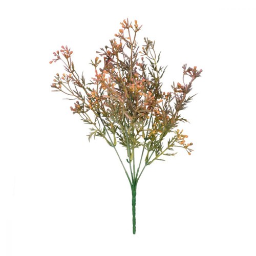 Artificial Wax Flowers Buds Orange 35cm - WAX009 II3 Artificial Wax Flowers Buds Orange 35cm - WAX009 II3