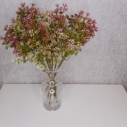 Short Stem Artificial Wax Flower Buds Mulberry 36cm - W067 S4