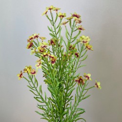 Artificial Wax Flowers Green 68cm - W076