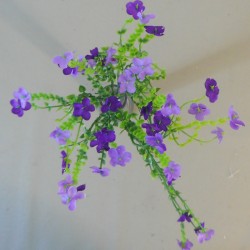Artificial Wild Flower Plants Purple 39cm - W042 T2