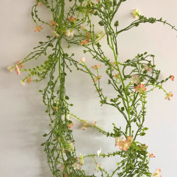 Artificial Wild Flowers Garland Peach 180cm - W056 JJ3