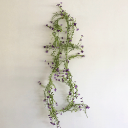 Artificial Wild Flowers Garland Purple 180cm - W054 GS1C