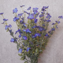 Artificial Wild Flower Plants Blue 45cm - W001 T1