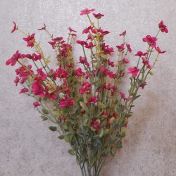 Artificial Wild Flower Plants Hot Pink 45cm - W002 T1